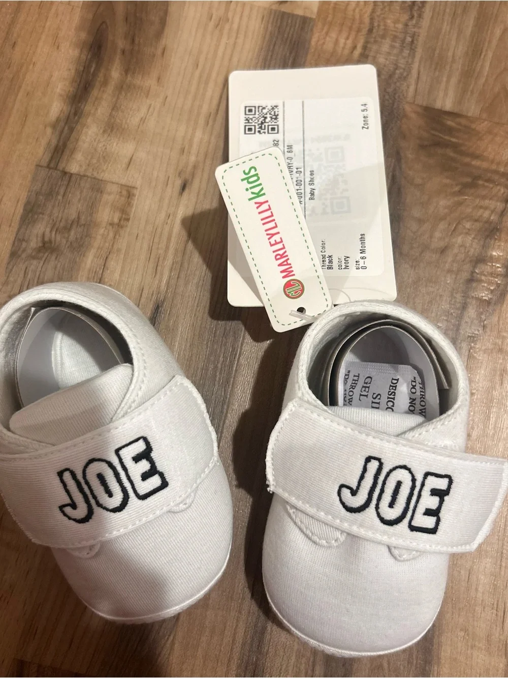 Marley Lilly kids White 'JOE' Baby Shoes